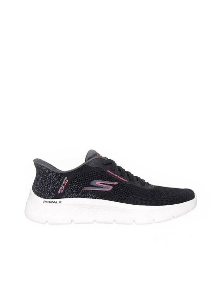 zapatillas skechers go walk flex safiya mujer negras lateral