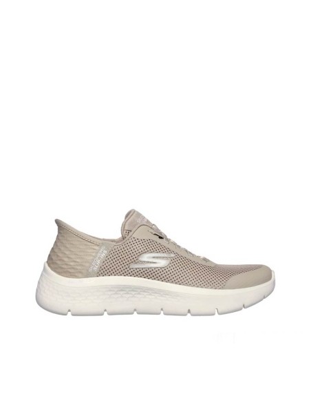 zapatillas skechers slip ins mujer taupe