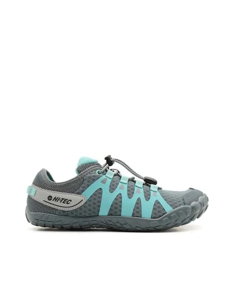 Zapatilla barefoot Hi-Tec Abyss gris mujer vista lateral