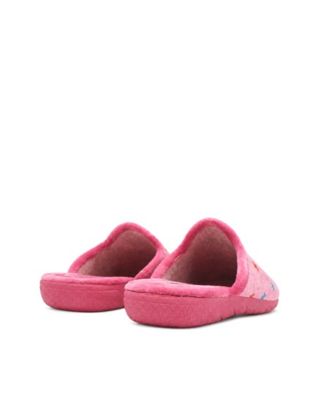 Zapatilla de casa rosa fabricada en España