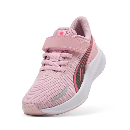 Puma Pounce Lite 2 niña con velcro y cordón elástico