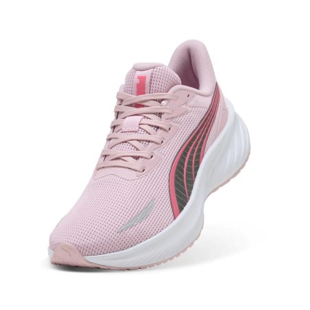 Zapatilla deportiva Puma rosa niña con cordones