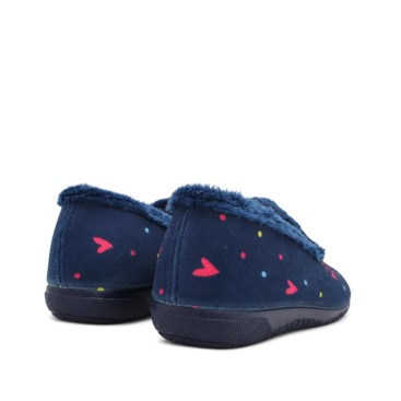 Zapatilla cerrada mujer azul marino