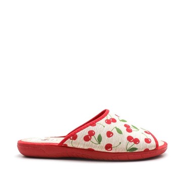 zapatillas de casa mujer verano cerezas