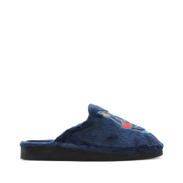 Zapatilla de casa azul marino hombre invierno