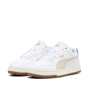 Zapatilla Puma Caven III Retro JR blanca y beige