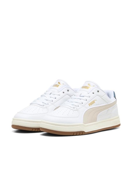 Zapatilla Puma Caven III Retro JR blanca y beige