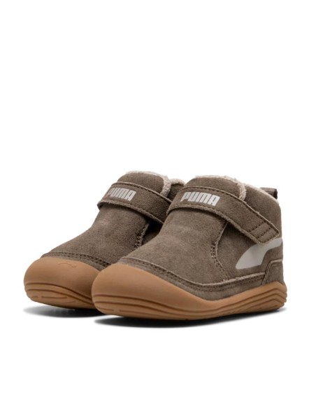 Bota Puma infantil marrón repelente al agua