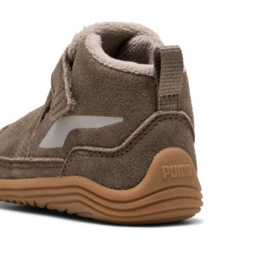 Puma Kitten Mid detalle talón marrón