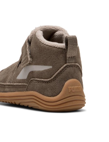 Puma Kitten Mid detalle talón marrón