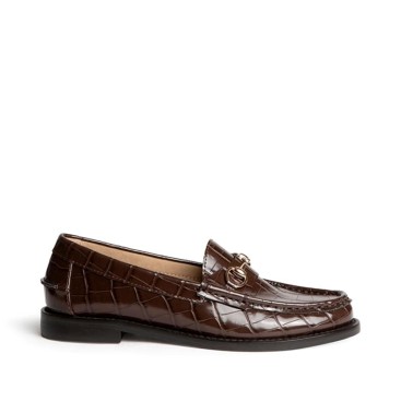 Mocasín coco con estribo marrón para mujer Corina M6651 lateral