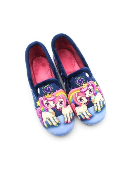 zapatillas de casa de unicornio para niña