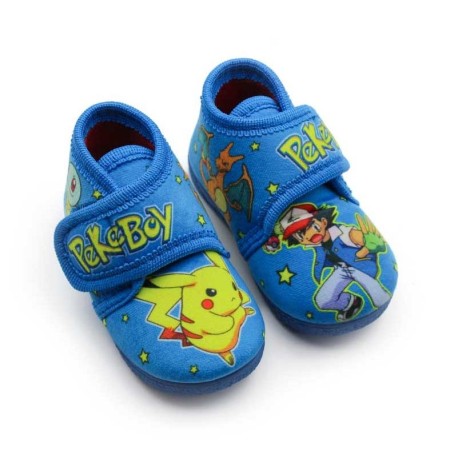 Zapatilla de casa Pokemon azul