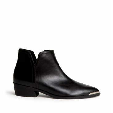 Botín negro campero mujer Corina M674 vista lateral