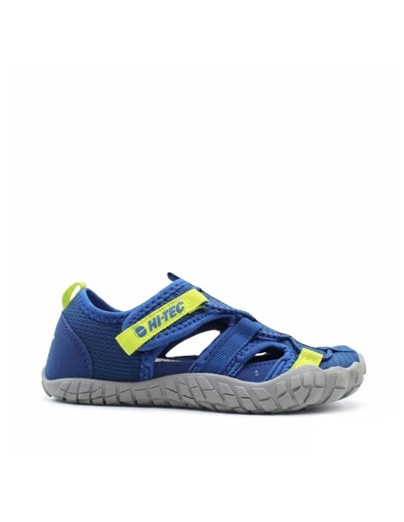 sandalia deportiva barefoot niño hi-tec koala azul lateral