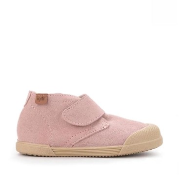 Botines Niña Piel Serraje rosa Igor Tui