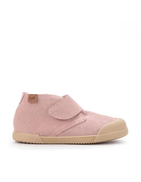 Botines Niña Piel Serraje rosa Igor Tui