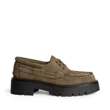Mocasines náuticos plataforma mujer