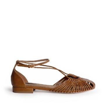 Zapato cangrejera cuero mujer