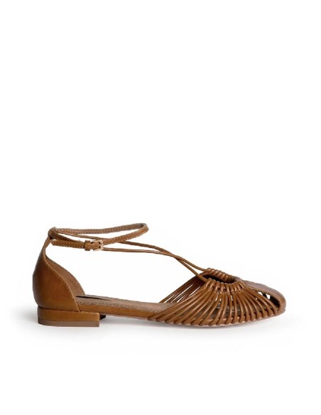 Zapato cangrejera cuero mujer