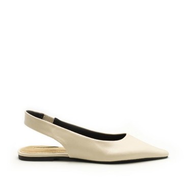 zapato plano mujer beige