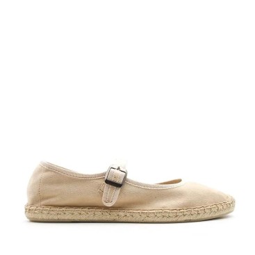 merceditas de esparto​ beige de mujer