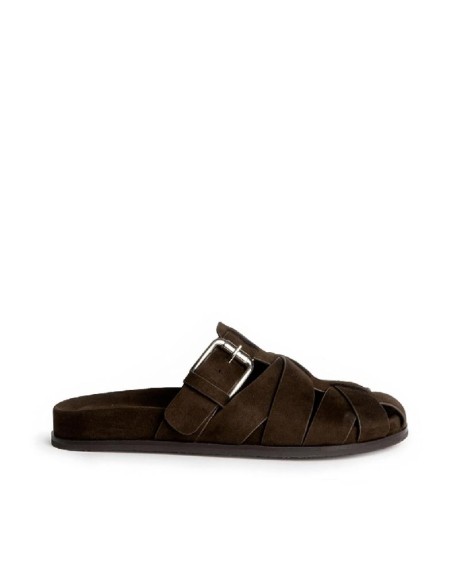 zuecos sandalias planas mujer