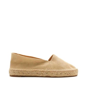 alpargata espadrille taupe de piel