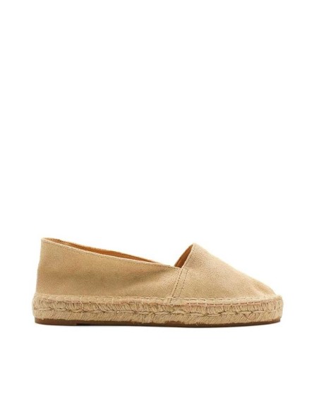 alpargata espadrille taupe de piel