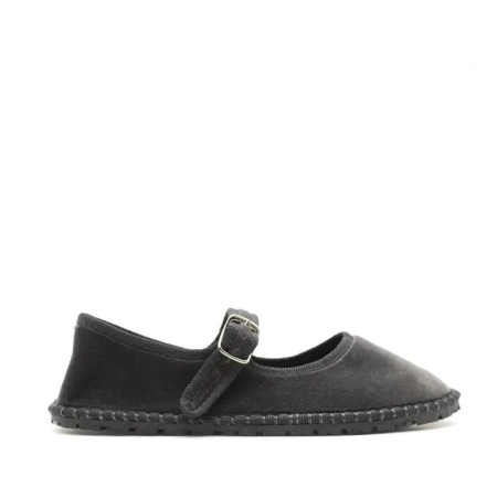 Mercedita veneciana gris de terciopelo