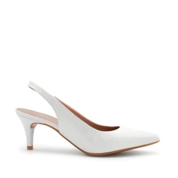 ZAPATO TACÓN bajo novia blanco