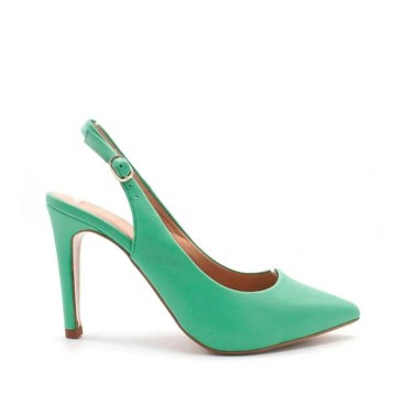 zapatos salón verde menta