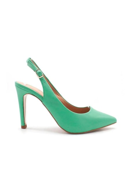 zapatos salón verde menta