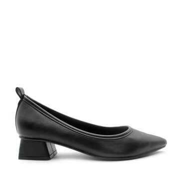 ZAPATO TACON BAJO NEGRO