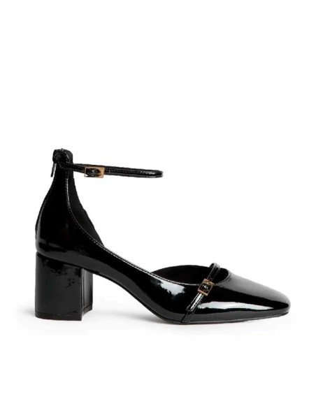 zapatos charol negro mujer