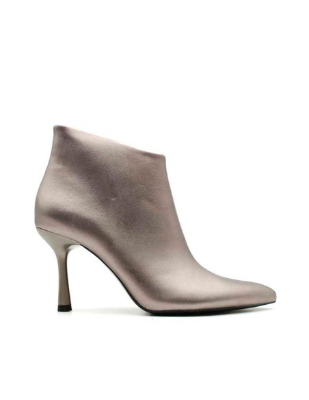 Botines plomo tacón fino