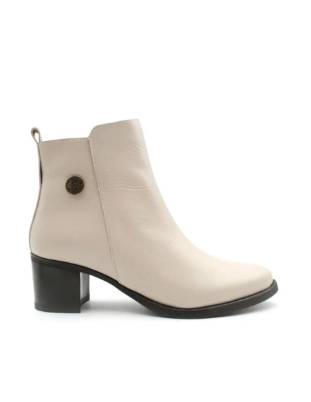 Botin beige Mujer Tacón cómodo