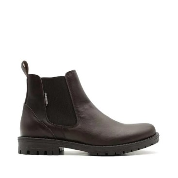 Bota Chelsea Hombre Marrón Piel