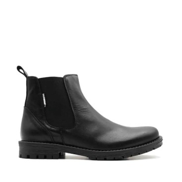 Botín Chelsea negro hombre Santana99 vista lateral