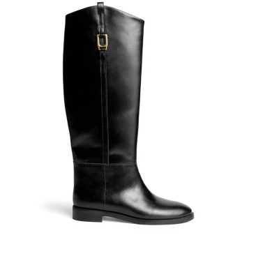 Bota estilo montar negra mujer Corina M6796 vista lateral