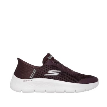 Skechers Slip-ins GO WALK Flex mujer burdeos vista lateral