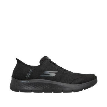 Skechers Slip-ins negras hombre GO WALK Flex Smooth Motion lateral