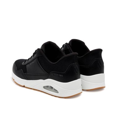 Skechers Slip-ins UNO Banksia negras hombre vista trasera