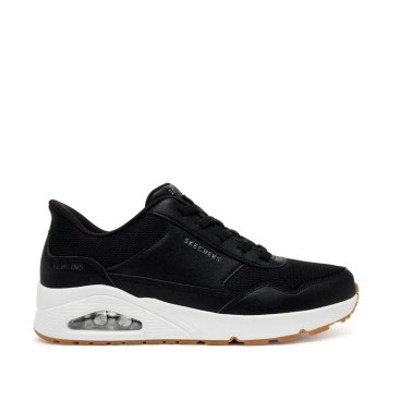 Skechers UNO Banksia hombre negro Slip-ins vista lateral