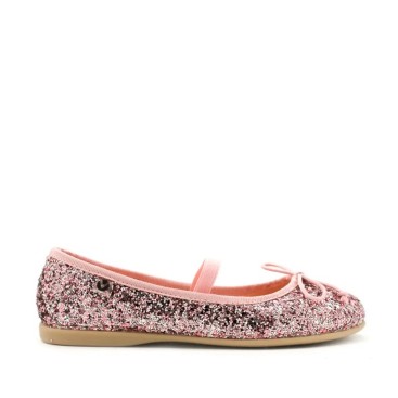 merceditas victoria rosa de glitter para niña