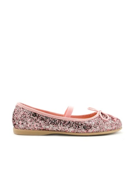 merceditas victoria rosa de glitter para niña