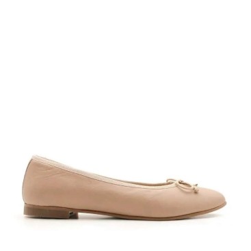 Bailarinas niña piel color taupe Andanines vista lateral