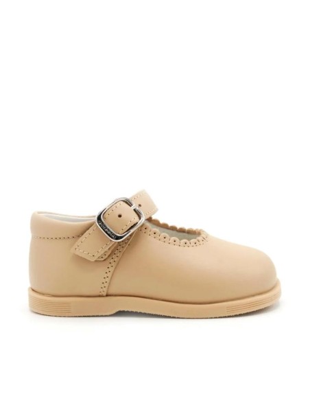 merceditas niña beige de piel