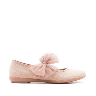 mercedita rosa de lino para niña