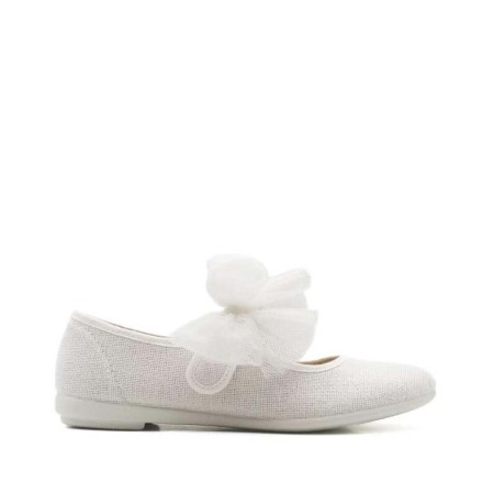 Zapato blanco comunión estilo mercedita